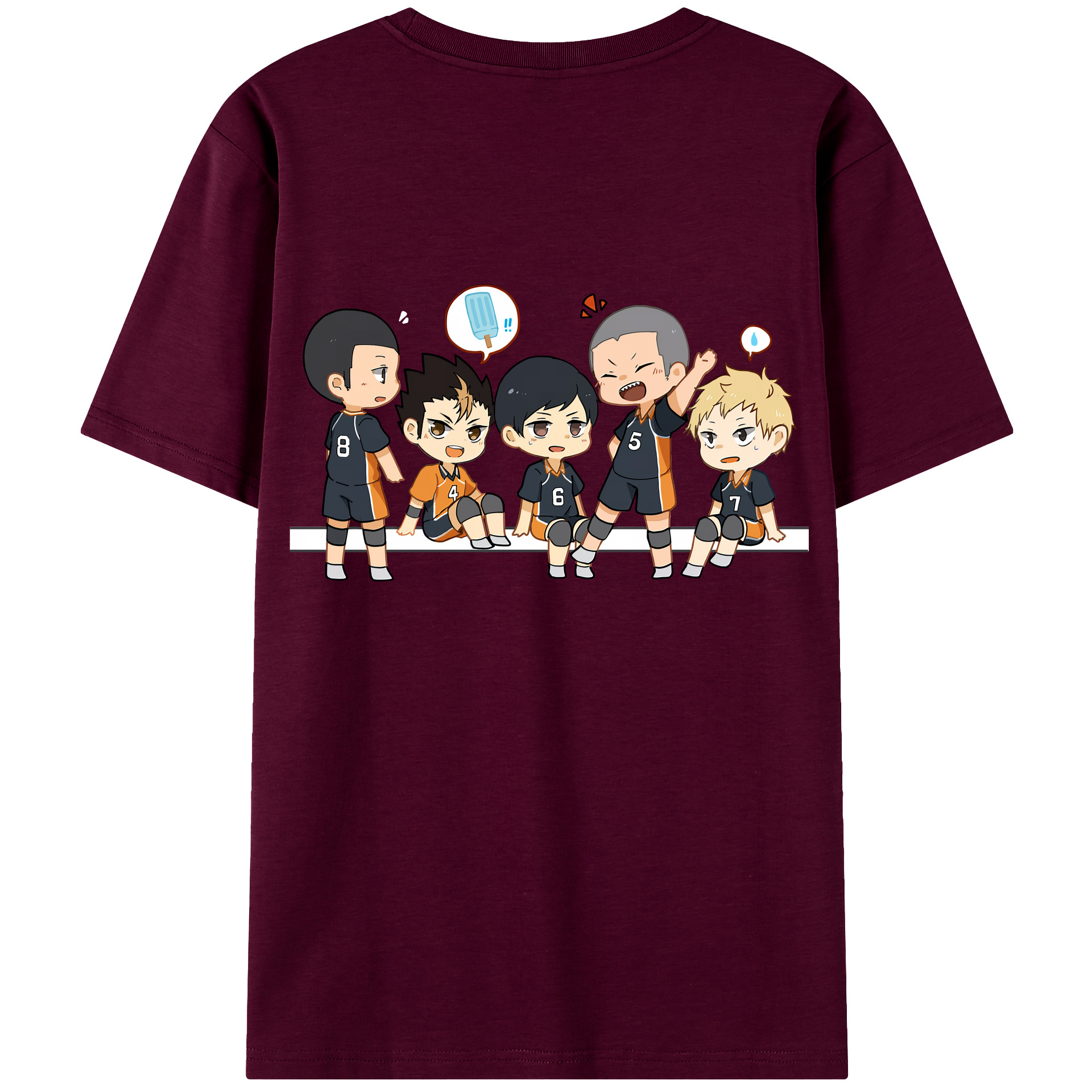 （画像用） ハイキュー!! Haikyu!! レディース半袖Tシャツ(バックプリント)